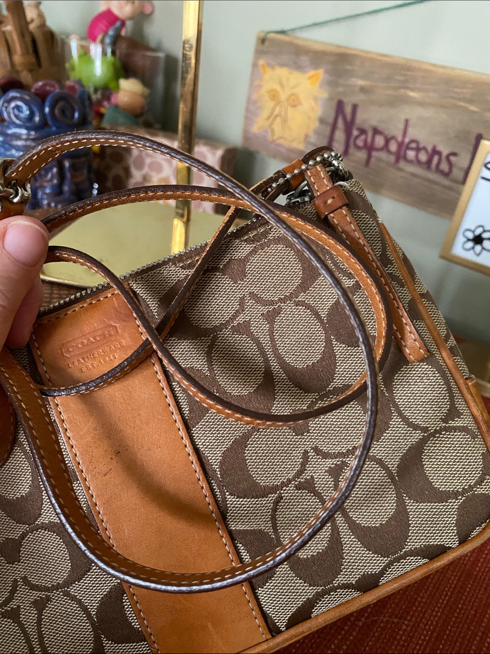 Coach Signature Slim Demi Zip Shoulder Bag - Vintage 2002 - Picture 9 of 15